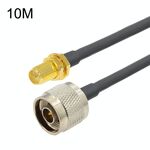 Cavo adattatore coassiale RP-SMA femmina a N maschio RG58, lunghezza cavo: 10 m