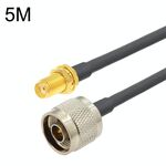 Cavo adattatore coassiale SMA femmina a N maschio RG58, lunghezza cavo: 5 m
