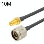 Cavo adattatore coassiale SMA femmina a N maschio RG58, lunghezza cavo: 10 m