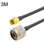 Cavo adattatore coassiale RP-SMA maschio a N maschio RG58, lunghezza cavo: 3 m