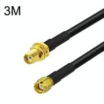 Cavo adattatore coassiale SMA femmina a maschio RP-SMA RG58, lunghezza cavo: 3 m