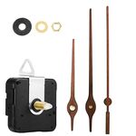 Kit di riparazione del quadrante dell'orologio al quarzo Parti dell'orologio da parete fai-da-te, specifiche: movimento + ago di legno S03