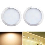 2 PCS 2W DC12V 18LED Luci per vetrine per armadi, specifiche: 2510 Terminale - Uscita laterale (luce calda 3000K)