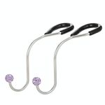 Ganci per seggiolino auto multifunzionali con inserto in diamante (viola)