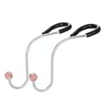Ganci multifunzionali per seggiolino auto con intarsio diamantato (rosa)
