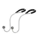 Ganci per seggiolino auto multifunzionali con inserto in diamante (nero lucido)