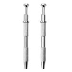 2pcs IC Chip Picker Componenti elettronici Componenti Picker Condensatore IC Grabber Clip(Argento)