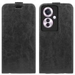 Per OPPO Reno11 F 5G R64 Custodia per cellulare in pelle con vibrazione verticale singola (nera)