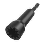 Coprifilo twister serie P con manicotto (nero)