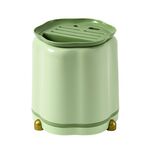Portacoltelli girevole da cucina, portaposate multifunzionale, porta bacchette tutto in uno (verde burro)
