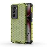 Per OPPO Reno12 Pro Custodia per telefono globale antiurto a nido d'ape (verde)