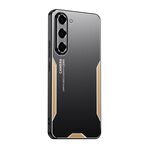 Per Samsung Galaxy S23 5G Blade Series TPU Hybrid Metal Phone Case (Oro)