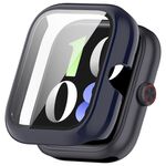 Per vivo Watch GT PC + Pellicola in vetro temperato Custodia protettiva per orologio integrata (blu inchiostro)