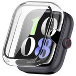 Per vivo Watch GT PC + custodia protettiva per orologio integrata con pellicola in vetro temperato (bianco trasparente)