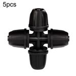 5 pezzi 4/7 raccordo per tubi accessori per irrigazione a goccia raccordi per irrigazione per irrigazione da giardinaggio (dritto a 4 vie)