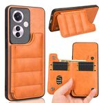 Per OPPO Reno11 F / F25 Pro Custodia per cellulare con motivo mucca per carta da cucito (arancione)