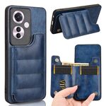 Per OPPO Reno11 F / F25 Pro Custodia per telefono con carta da cucito modello mucca (blu)