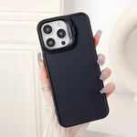 Custodia per telefono antiurto con supporto per telaio per obiettivo iPhone 13 Pro Max (nero)