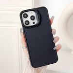 Custodia per telefono antiurto con supporto per telaio per obiettivo iPhone 12 Pro (nero)