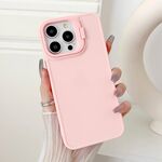 Per iPhone 12 Pro Custodia per telefono antiurto con supporto per telaio dell'obiettivo (rosa)