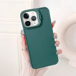 Custodia per telefono antiurto con supporto per telaio per obiettivo iPhone 11 Pro (verde)