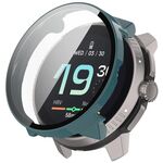 Per Suunto Race PC + custodia protettiva per orologio integrata con pellicola in vetro temperato (verde pino)