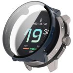 Per Suunto Race PC + custodia protettiva per orologio integrata con pellicola in vetro temperato (blu scuro)