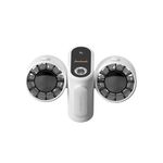 Ventilatore montato in vita con display digitale a doppia testa HX-157 con funzione di illuminazione di emergenza (bianco)