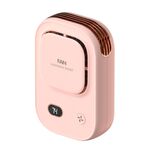 HX-150A Ventilatore da collo appeso in vita con display digitale silenzioso, ricarica USB, senza lama (rosa)
