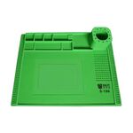 BEST S-190 Cuscinetto per banco da lavoro in silicone resistente alle alte temperature (verde)