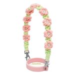 Copri tazza intrecciato a mano con cordino in silicone Boho Daisy da 16-40 once (verde)