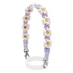 Copri tazza intrecciato a mano con cordino in silicone Boho Daisy da 16-40 once (viola)