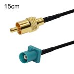 Cavo adattatore RF coassiale RCA maschio a Fakra Z maschio RG174 da 15 cm