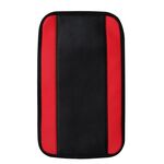 Cuscinetto antiscivolo con rivestimento per scatola del bracciolo centrale in pelle in fibra di carbonio PU 32x19 cm(Rosso)