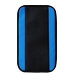 Cuscinetto antiscivolo per coperchio della scatola del bracciolo centrale in pelle in fibra di carbonio PU 32x19 cm (blu)