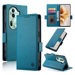 Per OPPO Reno11 Pro 5G Custodia per telefono in pelle smerigliata magnetica con fibbia laterale globale (blu)