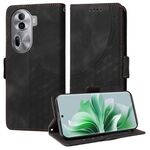 Per OPPO Reno11 Pro 5G Custodia per telefono in pelle stellata con rombo in rilievo globale (nera)