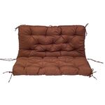 Cuscino per sedia da panca per protezione solare impermeabile morbido per patio domestico, dimensioni: 100x100x10 cm (caffè scuro)