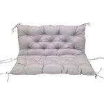 Cuscino per sedia da panca per protezione solare impermeabile morbido per patio domestico, dimensioni: 120x100x10 cm (grigio chiaro)