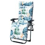 Tappetino per sdraio da giardino con cappuccio stampato spesso da 170 x 53 x 8 cm (stile Hawaii)