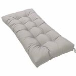 Cuscino per panca per protezione solare impermeabile per patio domestico da 130 x 50 cm, colore: grigio chiaro