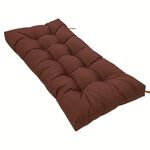 Cuscino per panca per protezione solare impermeabile per patio domestico, 130 x 50 cm, colore: marrone scuro