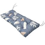 Cuscino per panca da esterno, per patio, impermeabile, con protezione solare, 130 x 50 cm, colore: grigio foglia