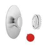 Portasapone magnetico per drenaggio del bagno Appendisapone in acciaio inossidabile 304 senza punzonatura (adesivo senza tracce)