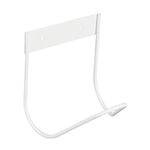 Gancio per riporre il tubo flessibile del rubinetto dell'autolavaggio della casa del giardino dell'acciaio inossidabile, modello: montato a parete (bianco)