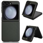Custodia per PC in pelle PU per Samsung Galaxy Z Flip6 (verde)