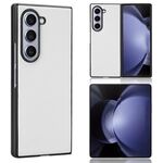 Custodia per PC in pelle PU per Samsung Galaxy Z Fold6 (bianca)
