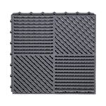 Tappetini da bagno 30x30 cm Tappetini antiscivolo in PVC idrofobo resistente allo sporco (grigio scuro)
