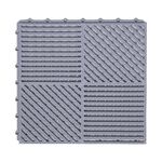 Tappetini da bagno 30x30 cm Tappetini antiscivolo in PVC idrofobico resistente allo sporco (grigio chiaro)