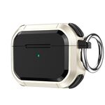 Custodia protettiva per AirPods 3 Armor TPU + PC Earbuds Box con fibbia in metallo (oro)